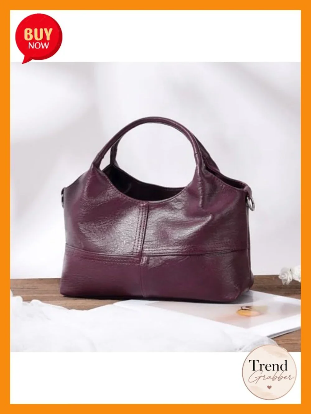 Women's Soft Faux Leather Hobo Handbag Crossbody Satchel Tote with Top Handle